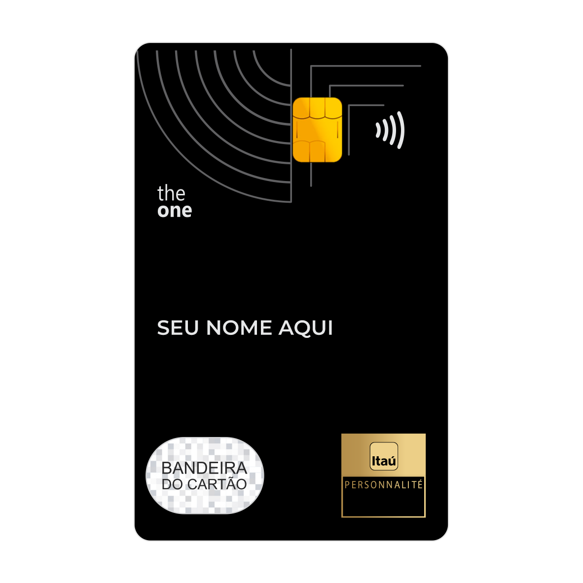CAPACARD - Película Adesiva Para Cartão Frente e Verso - Itaú The One CAPACARD - Película Adesiva Para Cartão Frente e Verso - Itaú The One